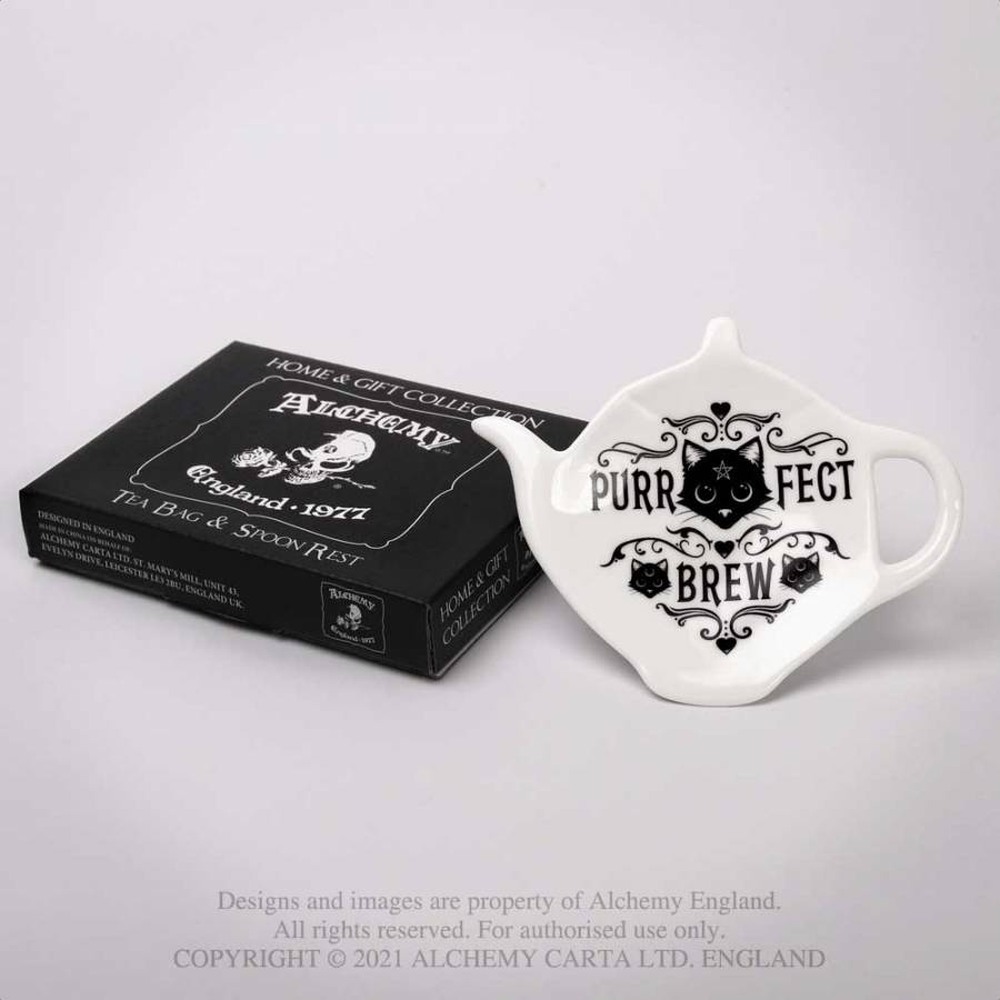 Alchemy - Purrfect Brew Teebeutelablage - Weiß/Schwarz